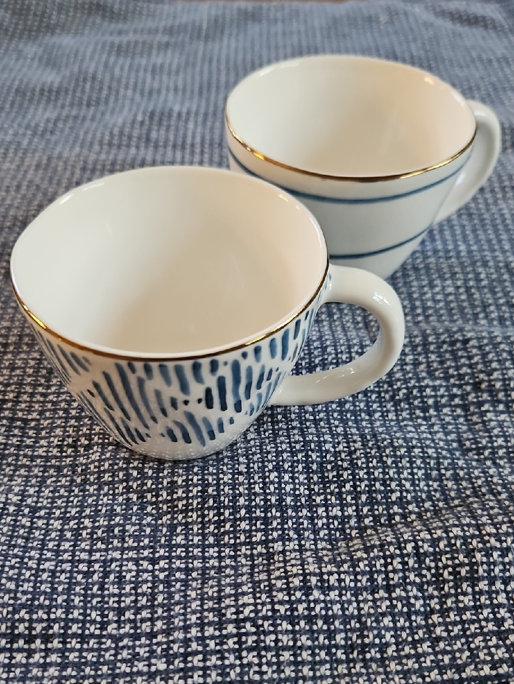 Lenox Blue Bay Porcelain Espresso Cups- Set of 2